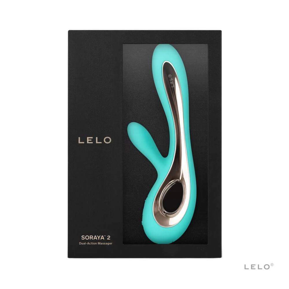 LELO - Soraya 2 Rabbit Vibrator (Aqua) Rabbit Dildo (Vibration) Rechargeable