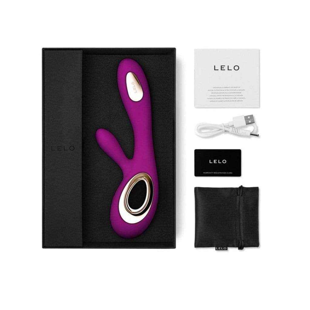 LELO - Soraya Wave Rabbit Vibrator (Pink) Rabbit Dildo (Vibration) Rechargeable 7350075027840 CherryAffairs