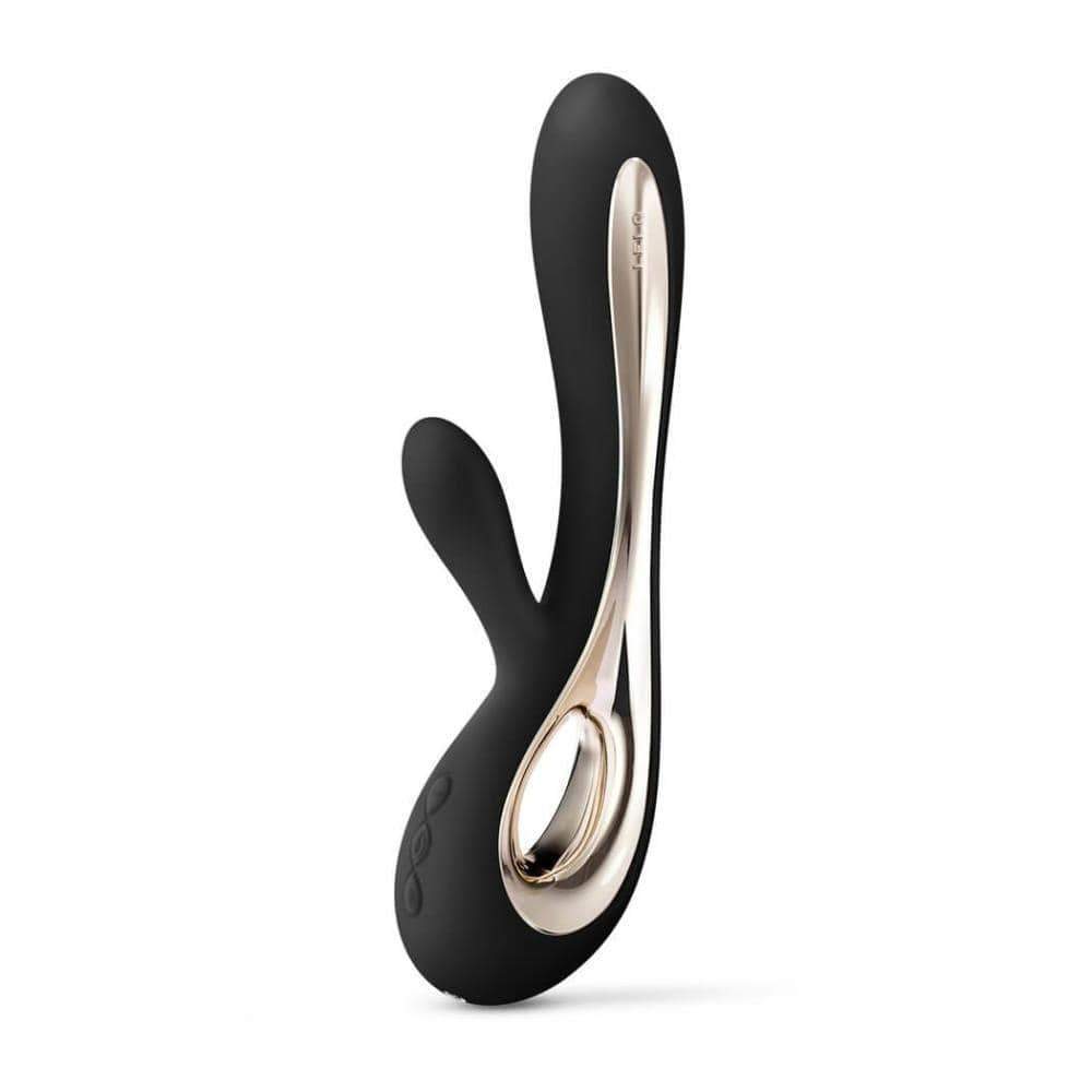 LELO - Soraya 2 Rabbit Vibrator (Black) Rabbit Dildo (Vibration) Rechargeable