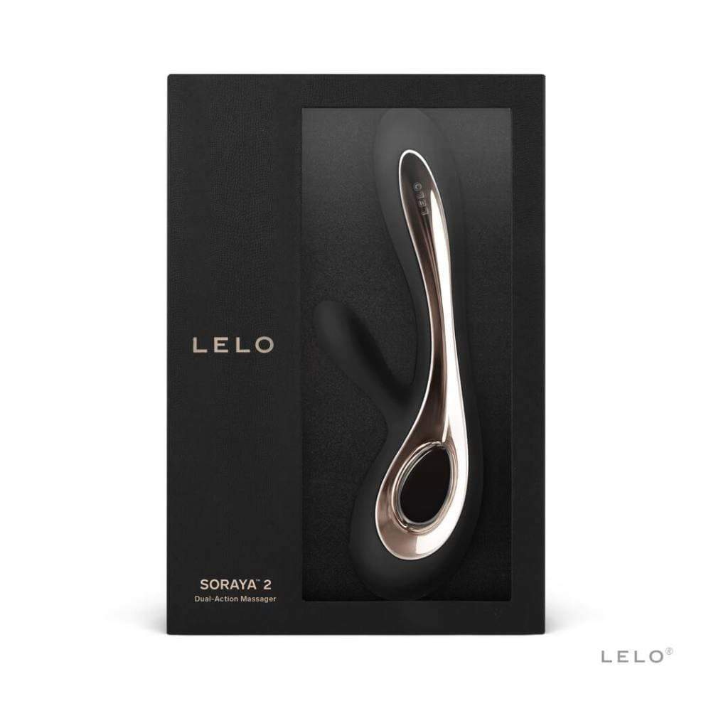 LELO - Soraya 2 Rabbit Vibrator (Black) Rabbit Dildo (Vibration) Rechargeable