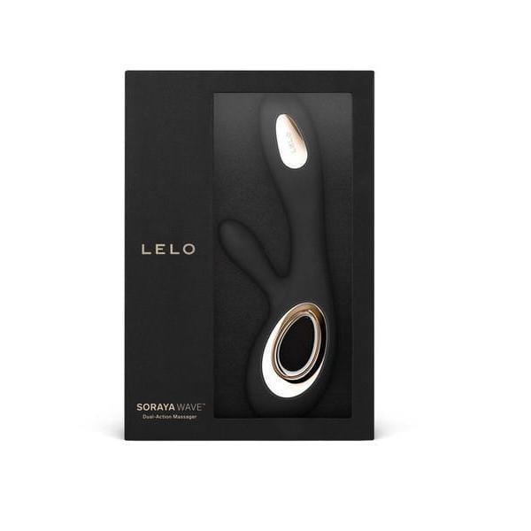LELO - Soraya Wave Rabbit Vibrator (Black) Rabbit Dildo (Vibration) Rechargeable 7350075028151 CherryAffairs