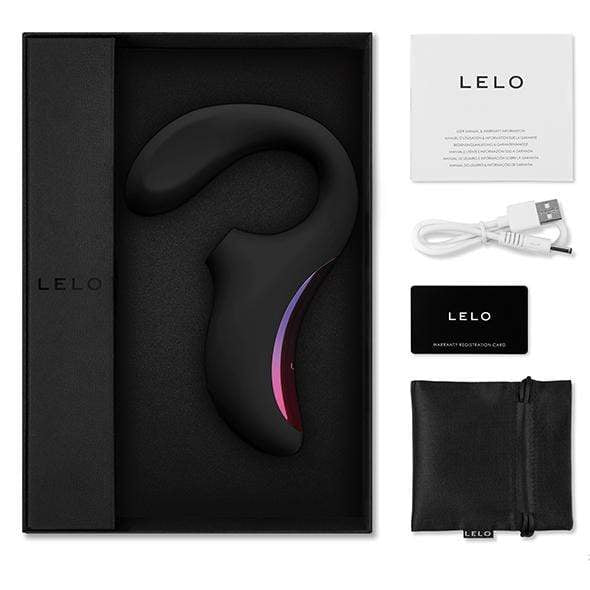 LELO - Enigma Dual Stimulation Sonic Clitoral Air Stimulator Massager (Black) G Spot Dildo (Vibration) Rechargeable 7350075028182 CherryAffairs