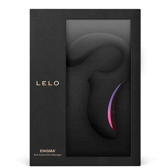 LELO - Enigma Dual Stimulation Sonic Clitoral Air Stimulator Massager (Black) G Spot Dildo (Vibration) Rechargeable 7350075028182 CherryAffairs