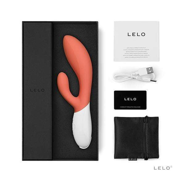 LELO - Ina 3 Rabbit Vibrator (Coral) Rabbit Dildo (Vibration) Rechargeable 7350075028298 CherryAffairs