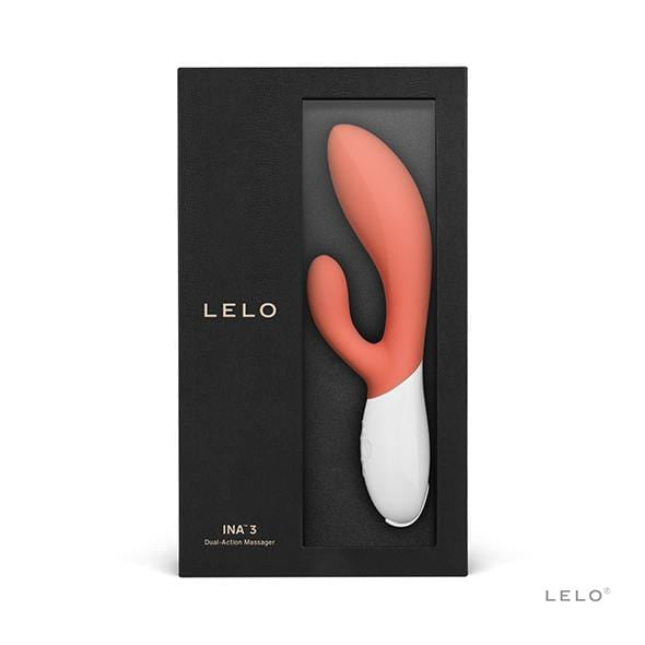 LELO - Ina 3 Rabbit Vibrator (Coral) Rabbit Dildo (Vibration) Rechargeable 7350075028298 CherryAffairs