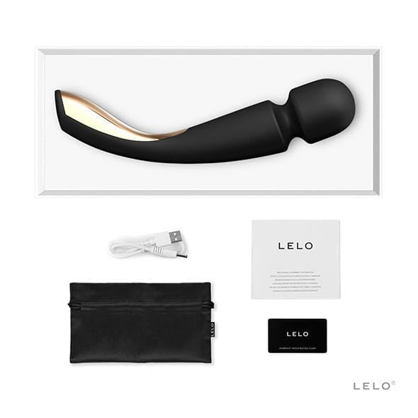 LELO - Smart Wand Massager 2 Medium (Black) Wand Massagers (Vibration) Rechargeable 7350075028373 CherryAffairs