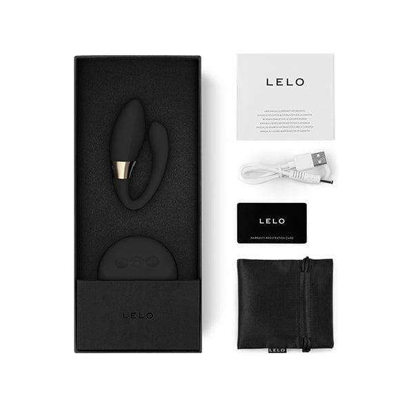 LELO - Tiani Duo Couple's Massager Vibrator (Black) Remote Control Couple's Massager (Vibration) Rechargeable 7350075028403 CherryAffairs