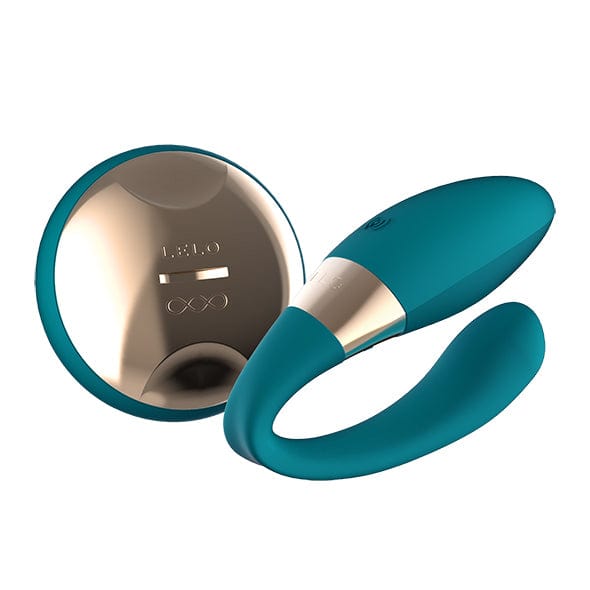 LELO - Tiani Duo Couple's Massager Vibrator (Ocean Blue) Remote Control Couple's Massager (Vibration) Rechargeable 7350075028410 CherryAffairs