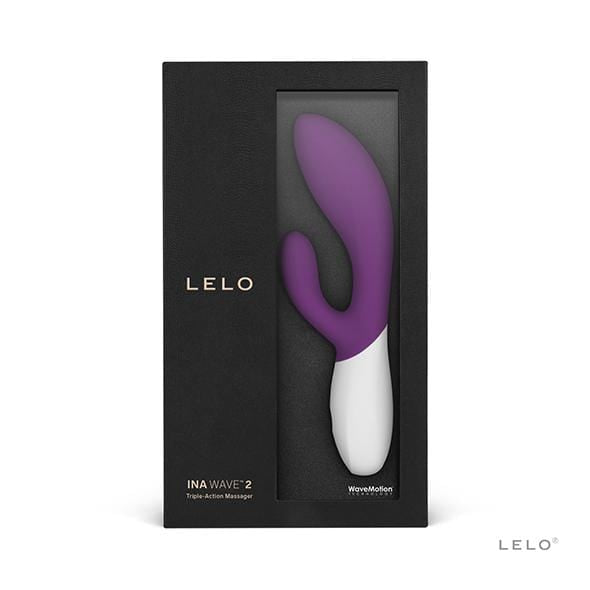 LELO - Ina Wave 2 Rabbit Vibrator (Plum) Rabbit Dildo (Vibration) Rechargeable 506099879 CherryAffairs