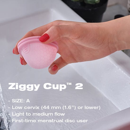 Intimina - Ziggy Cup 2 Size A Menstrual Cup (Pink) Menstrual Cup 626137325 CherryAffairs