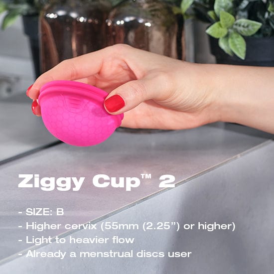 Intimina - Ziggy Cup 2 Size B Menstrual Cup (Pink) Menstrual Cup 626137327 CherryAffairs
