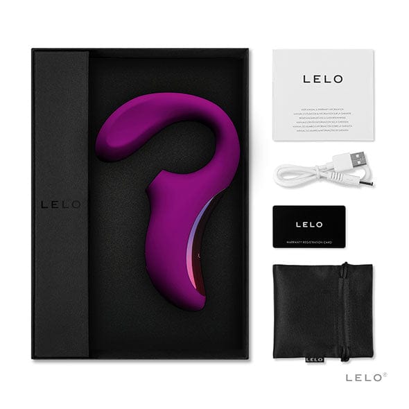 LELO - Enigma Cruise Dual Stimualtion Sonic Clitoral Air Stimulator Massager (Deep Rose) G Spot Dildo (Vibration) Rechargeable 604583256 CherryAffairs