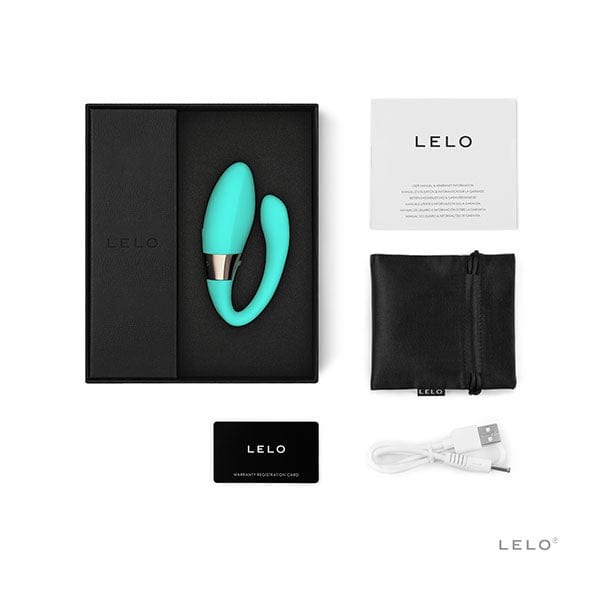 LELO - Tiani Harmony Dual Action Couple's Massager (Aqua) Couple's Massager (Vibration) Rechargeable 626140660 CherryAffairs