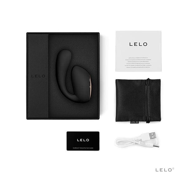LELO - Ida Wave App-Controlled Dual Stimulation Massager Vibrator (Black) Couple's Massager (Vibration) Rechargeable 7350075028663 CherryAffairs