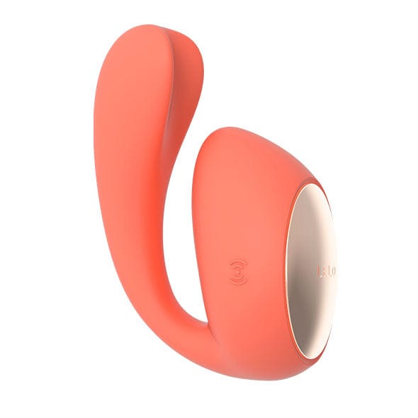 LELO - Ida Wave App-Controlled Dual Stimulation Massager Vibrator (Coral Red) Couple's Massager (Vibration) Rechargeable 7350075028670 CherryAffairs