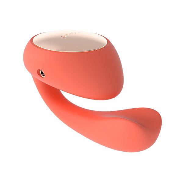LELO - Ida Wave App-Controlled Dual Stimulation Massager Vibrator (Coral Red) Couple's Massager (Vibration) Rechargeable 7350075028670 CherryAffairs