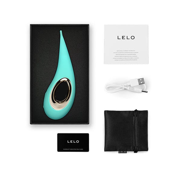 LELO - Dot External Clitoral Vibrator Pinpoint (Aqua) Clit Massager (Vibration) Rechargeable 7350075028915 CherryAffairs