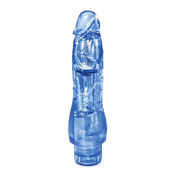 Blush Novelties - Naturally Yours Fantasy Vibe Realistic Vibrating Dildo 8.5"(Blue) Realistic Dildo w/o suction cup (Vibration) Non Rechargeable 622623367 CherryAffairs