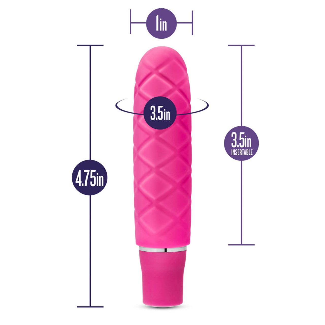 Blush Novelties - Luxe Cozi Mini Stimulator Bullet Vibrator (Fuchsia) Bullet (Vibration) Non Rechargeable 622620278 CherryAffairs
