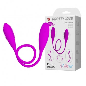 Pretty Love - Snaky Vibe Flexible Vibrator (Pink) - Pink - Clit Massager (Vibration) Rechargeable