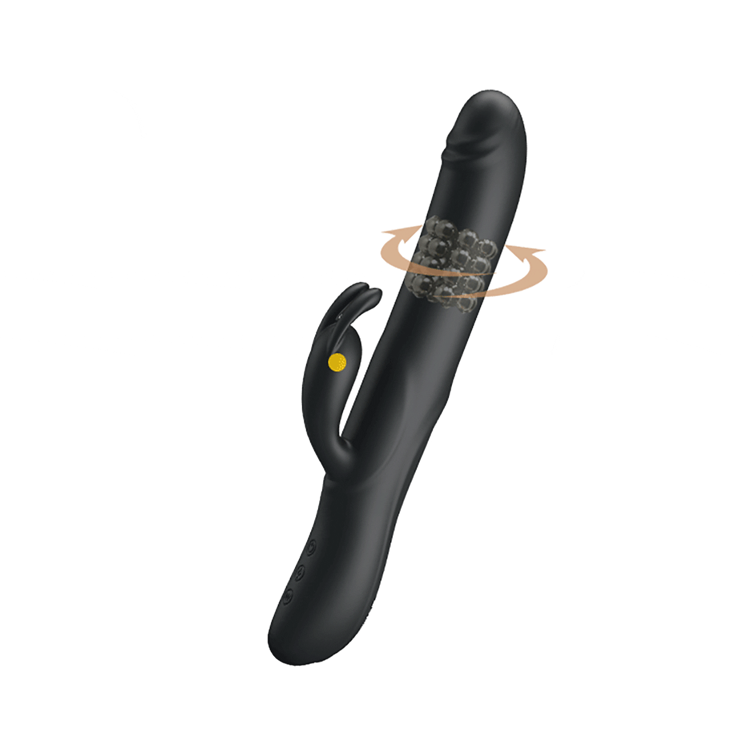 Pretty Love - Colin Vibrating Rotating Rabbit Vibrator (Black) - Black - Rabbit Dildo (Vibration) Rechargeable