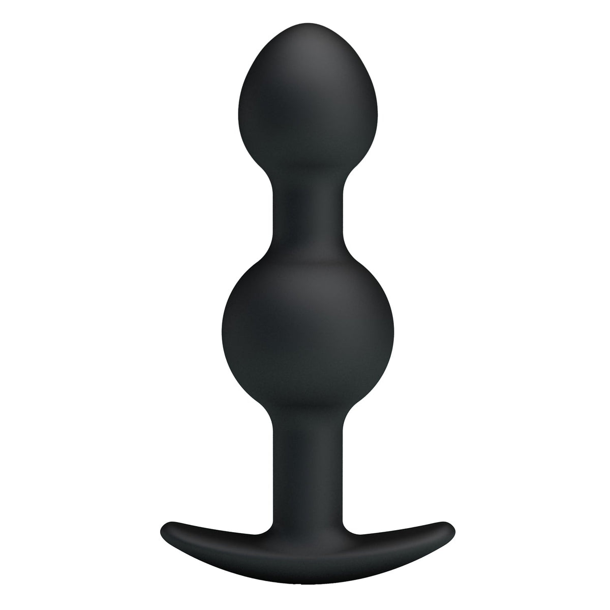 Pretty Love - Heavy Balls Silicone Butt Plug (Black) - Black / 71g - Anal Plug (Non Vibration)