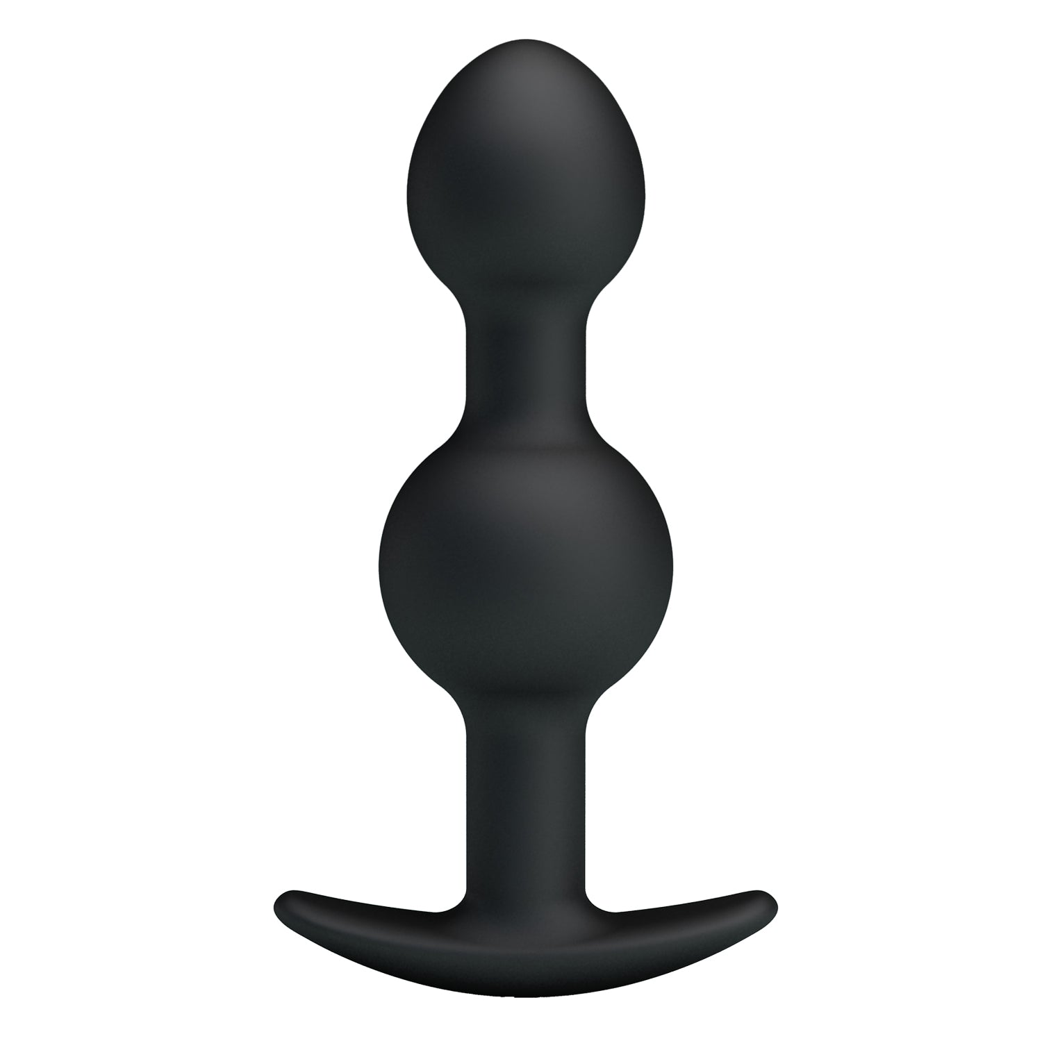Pretty Love - Heavy Balls Silicone Butt Plug (Black) - Black / 71g - Anal Plug (Non Vibration)