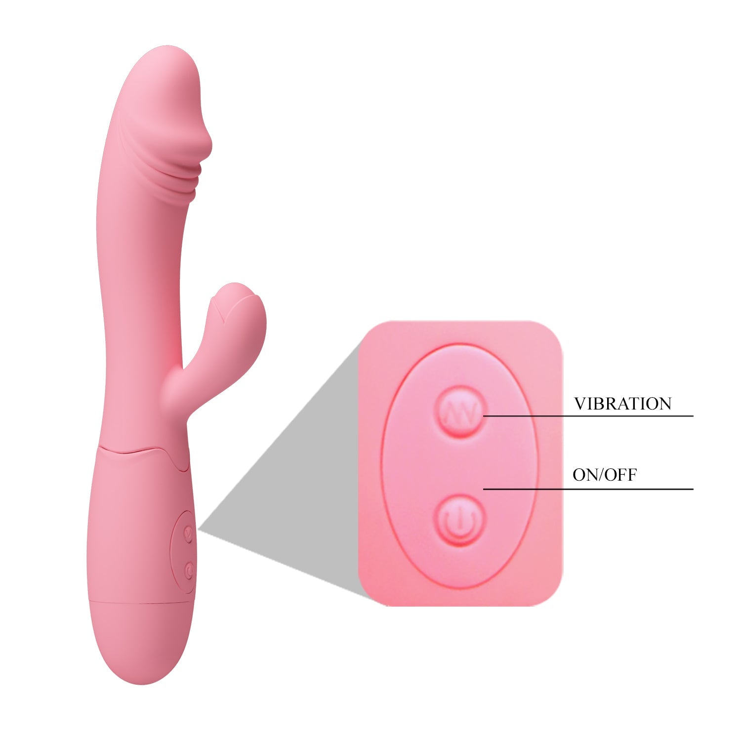 Pretty Love - Snappy Rabbit Vibrator (Pink) - Pink - Rabbit Dildo (Vibration) Rechargeable