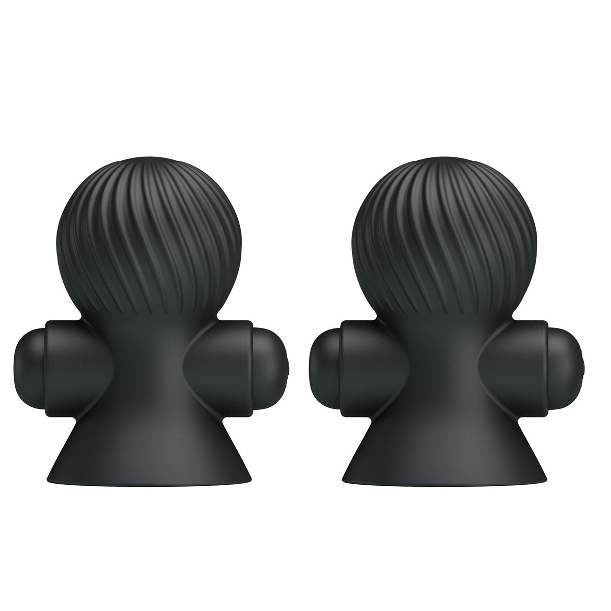 Pretty Love - Rechargeable Vibrating Nipple Sucker (Black) - Black - Nipple Pumps (Vibration) Rechargeable