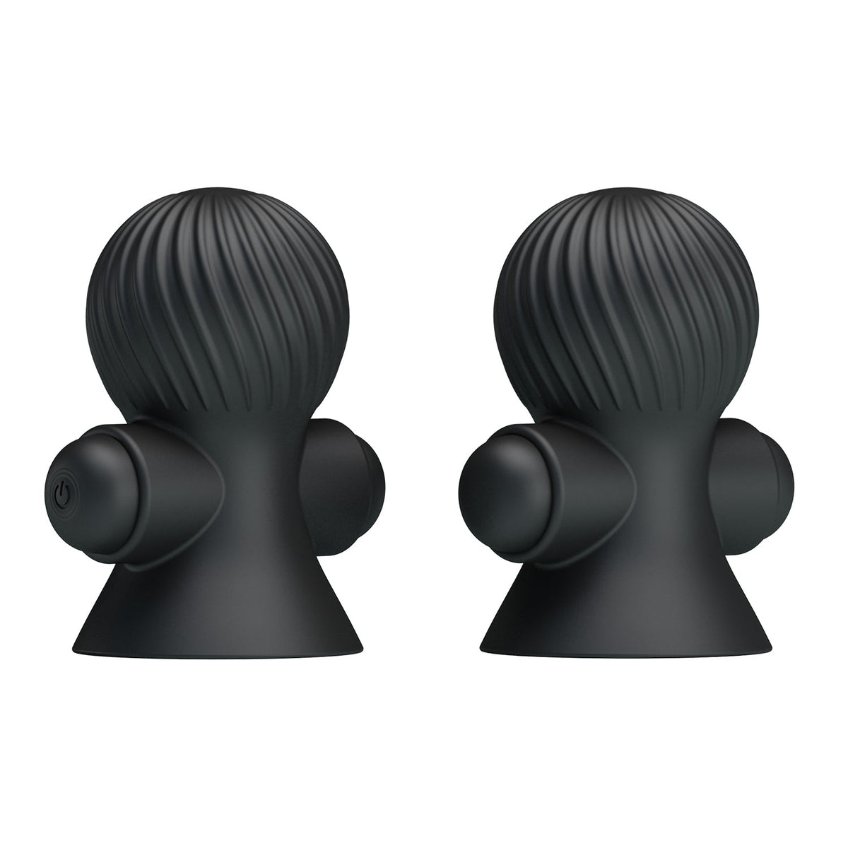 Pretty Love - Rechargeable Vibrating Nipple Sucker (Black) - Black - Nipple Pumps (Vibration) Rechargeable