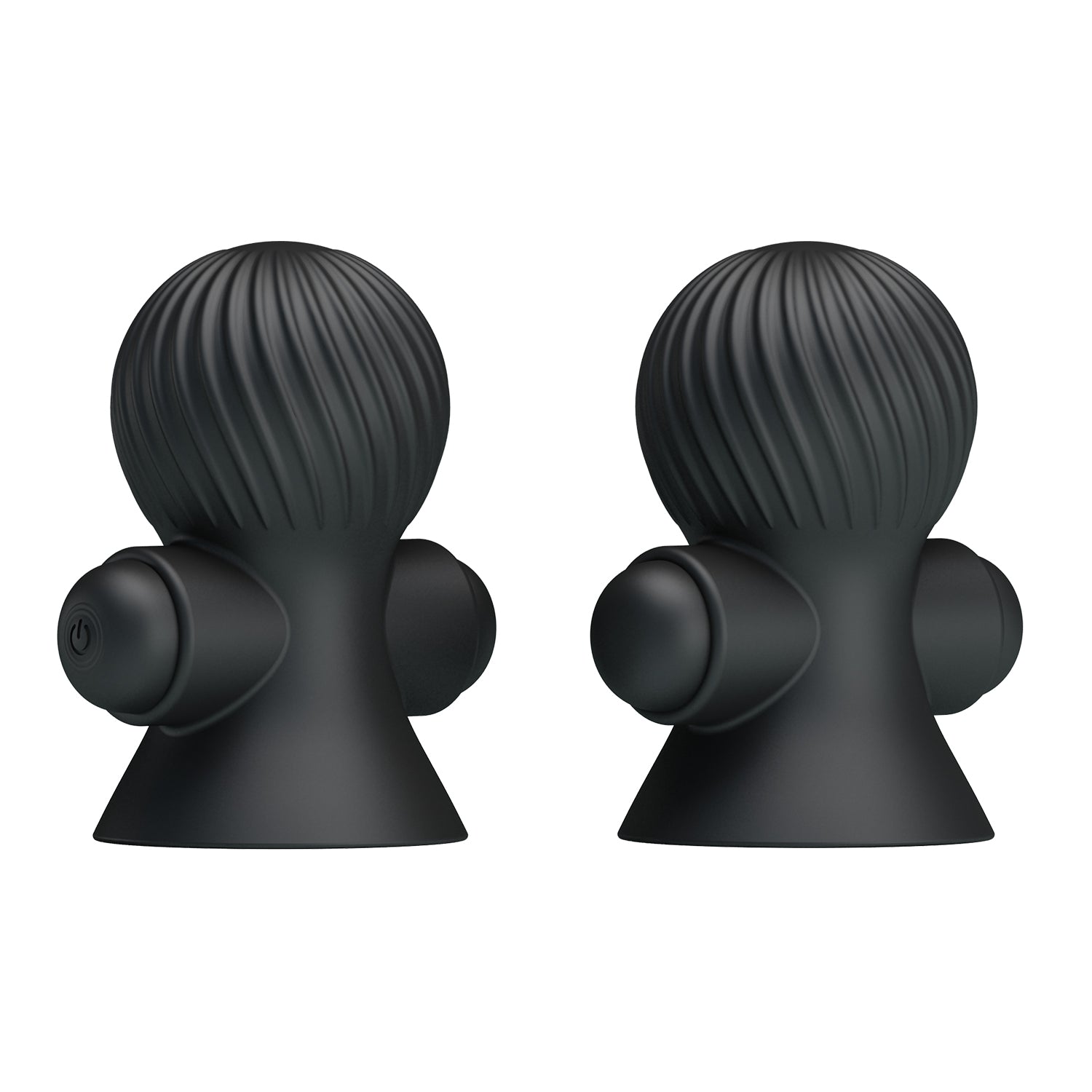 Pretty Love - Rechargeable Vibrating Nipple Sucker (Black) - Black - Nipple Pumps (Vibration) Rechargeable