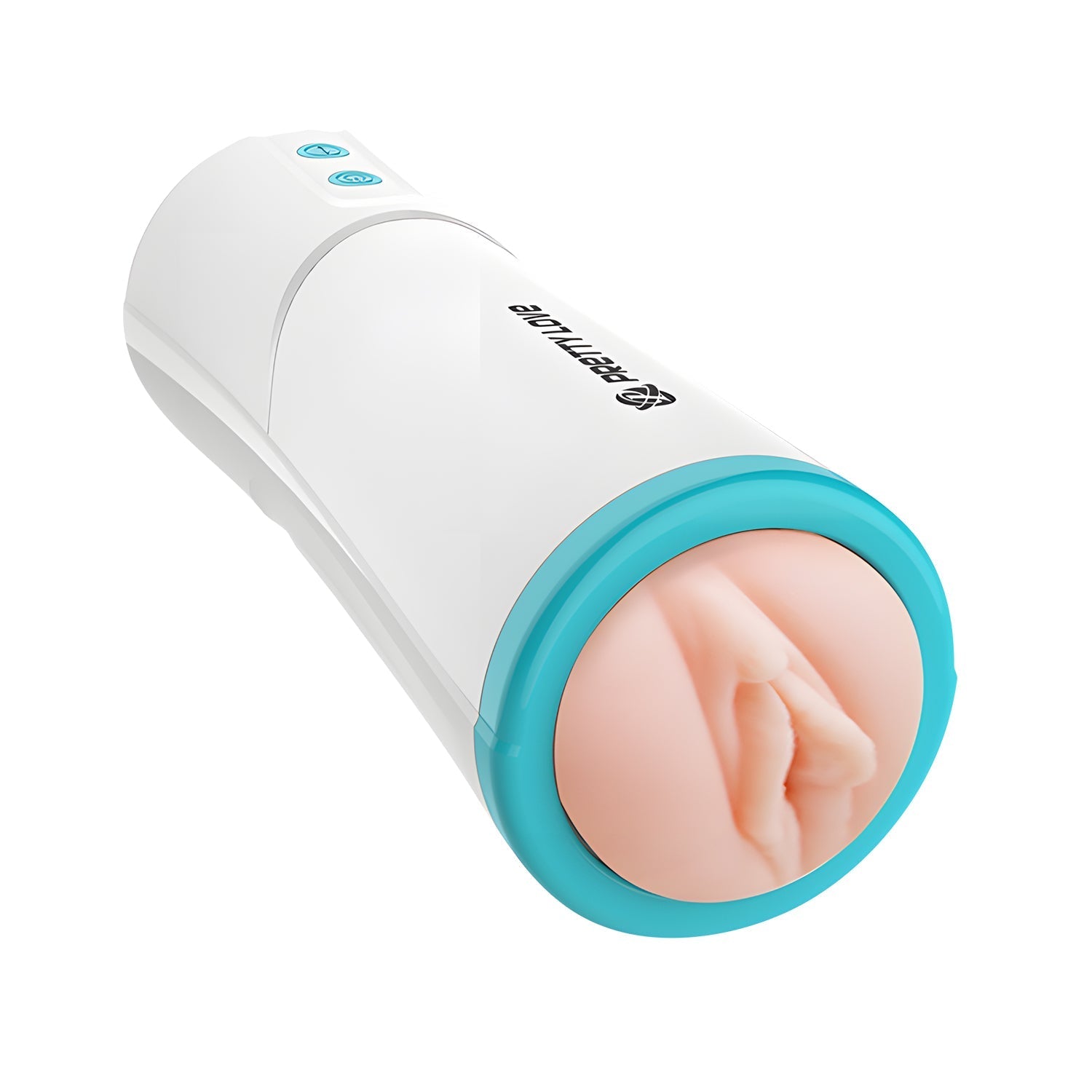 Pretty Love - Aby Automatic Thrusting Masturbator (White) - White - Masturbator Vagina (Vibration) Non Rechargeable