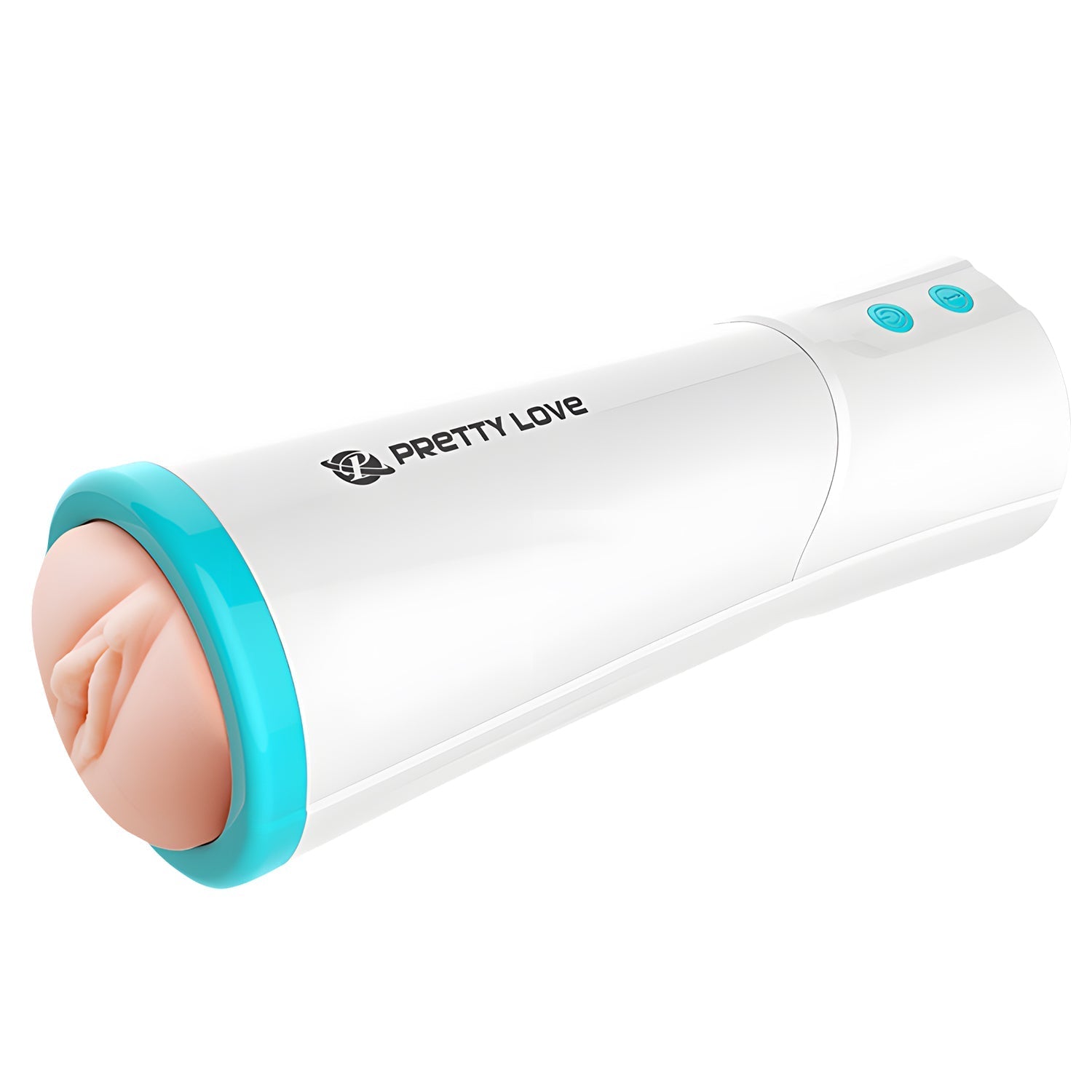 Pretty Love - Aby Automatic Thrusting Masturbator (White) - White - Masturbator Vagina (Vibration) Non Rechargeable