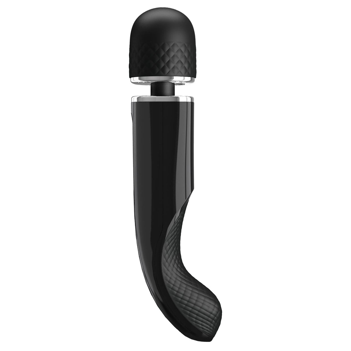 Pretty Love - Super Power Fascinating Wand Massager (Black) - Black - Wand Massagers (Vibration) Rechargeable