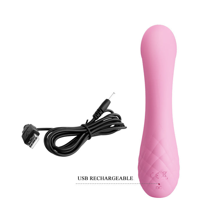 Pretty Love - Ron Flexible Rabbit Vibrator (Pink) - Pink - Rabbit Dildo (Vibration) Rechargeable