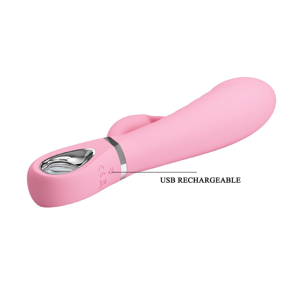 Pretty Love - Prescott Flexible Rabbit Vibrator (Pink) - Pink - Rabbit Dildo (Vibration) Rechargeable