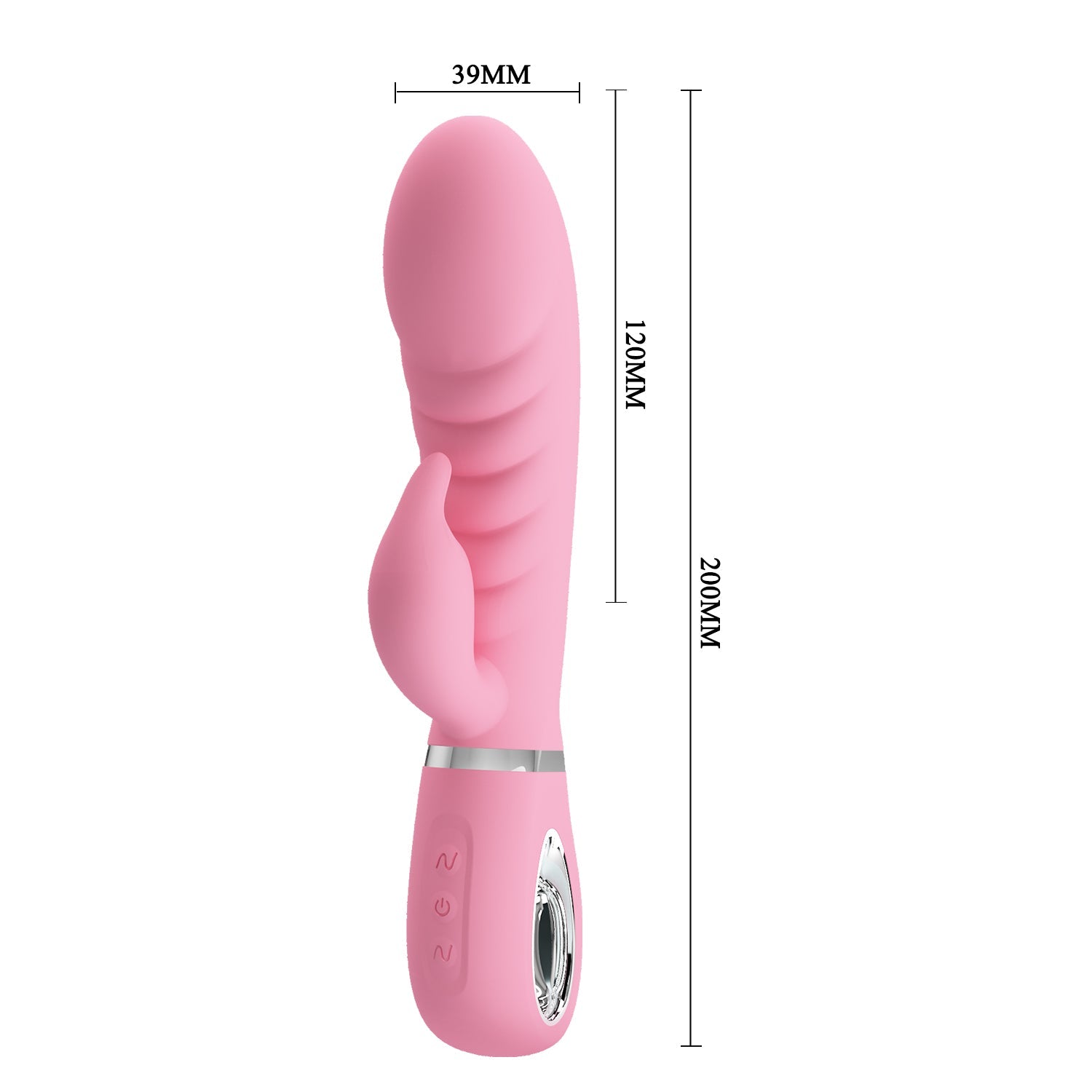 Pretty Love - Prescott Flexible Rabbit Vibrator (Pink) - Pink - Rabbit Dildo (Vibration) Rechargeable