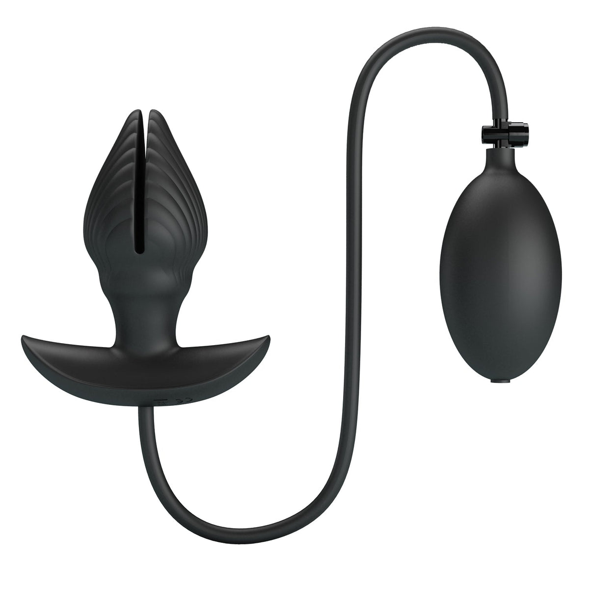 Pretty Love - Manson Vibrating Inflatable Anal Plug (Black) - Black - Expandable Anal Plug (Vibration) Rechargeable