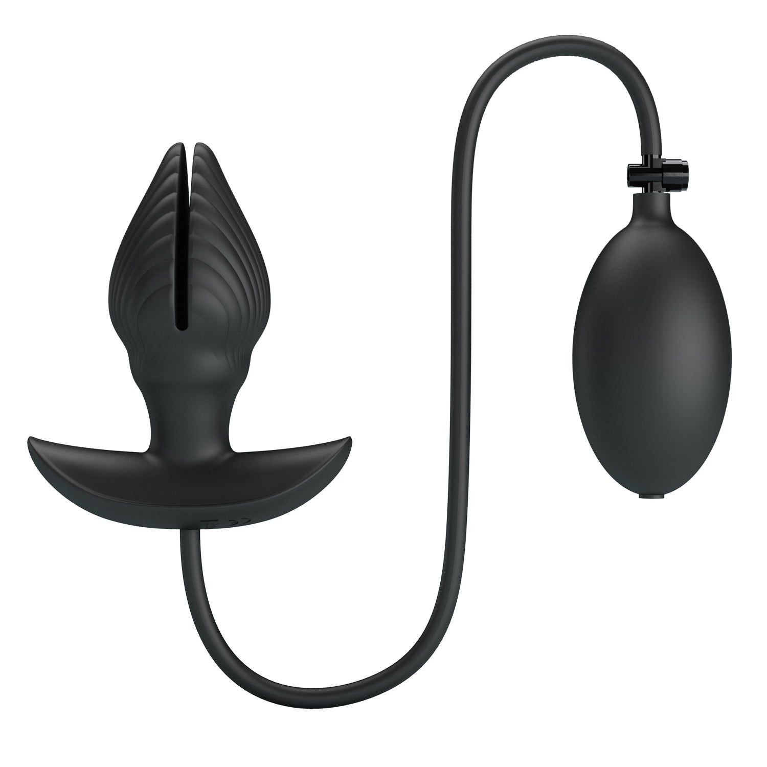 Pretty Love - Manson Vibrating Inflatable Anal Plug (Black) - Black - Expandable Anal Plug (Vibration) Rechargeable