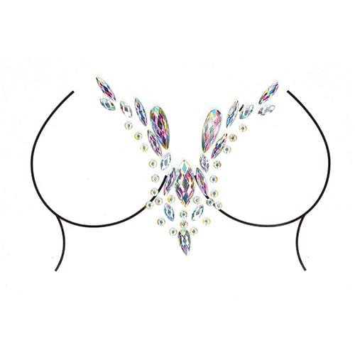 Shots - Le Desir Bliss Dazzling V Cleavage Bling Sticker Dressing Accessories O/S (Multi Colour) Clothing Accessories 625984135 CherryAffairs
