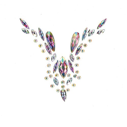 Shots - Le Desir Bliss Dazzling V Cleavage Bling Sticker Dressing Accessories O/S (Multi Colour) Clothing Accessories 625984135 CherryAffairs