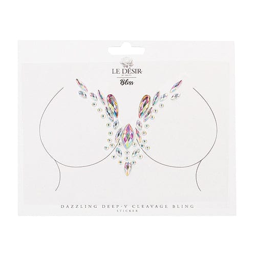 Shots - Le Desir Bliss Dazzling V Cleavage Bling Sticker Dressing Accessories O/S (Multi Colour) Clothing Accessories 625984135 CherryAffairs