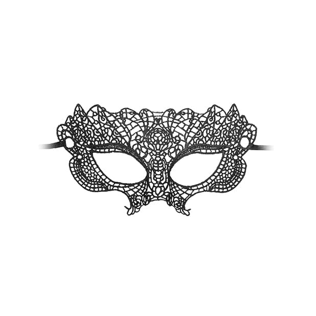 Shots - Ouch Black and White Lace Princess Eye Mask (Black) Mask (Non blinded) 625985690 CherryAffairs