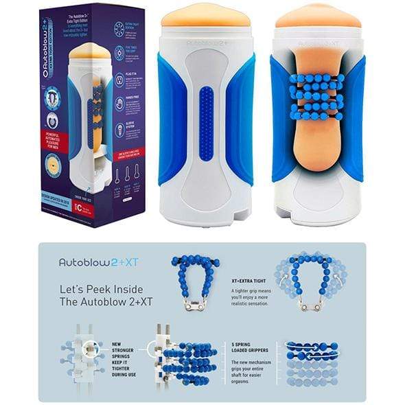 Autoblow - 2 Plus XT Hands Free Masturbator & Sleeve B (White) Masturbator (Hands Free) AC Powered 760488746882 CherryAffairs