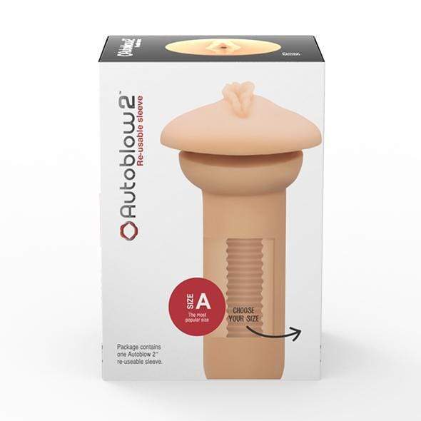 Autoblow - 2 Plus XT Vagina Sleeve A (White) Masturbator (Hands Free) AC Powered Durio Asia