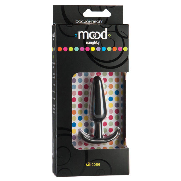 Doc Johnson - Mood Naughty Butt Plug Small (Black) Anal Plug (Non Vibration) Durio Asia