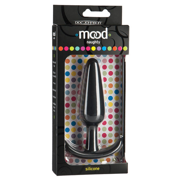 Doc Johnson - Mood Naughty Butt Plug Large (Black) Anal Plug (Non Vibration) Durio Asia