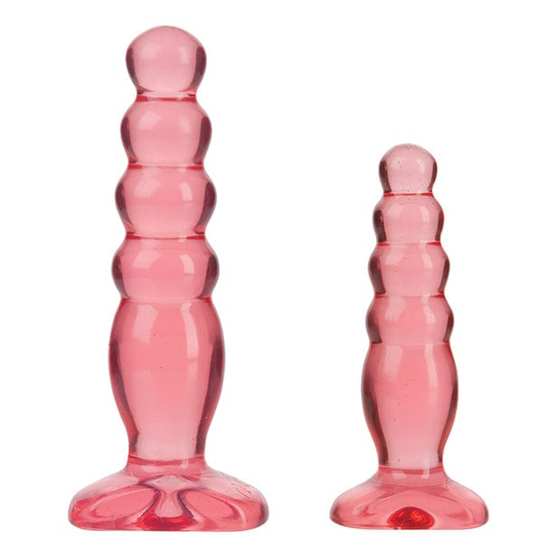 Doc Johnson - Crystal Jellies Anal Delight Trainer Kit (Pink) Anal Kit (Non Vibration) 622633887 CherryAffairs