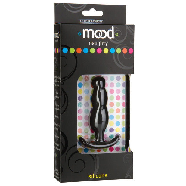 Doc Johnson - Mood Naughty 3 Butt Plug Small (Black) Anal Plug (Non Vibration) Durio Asia