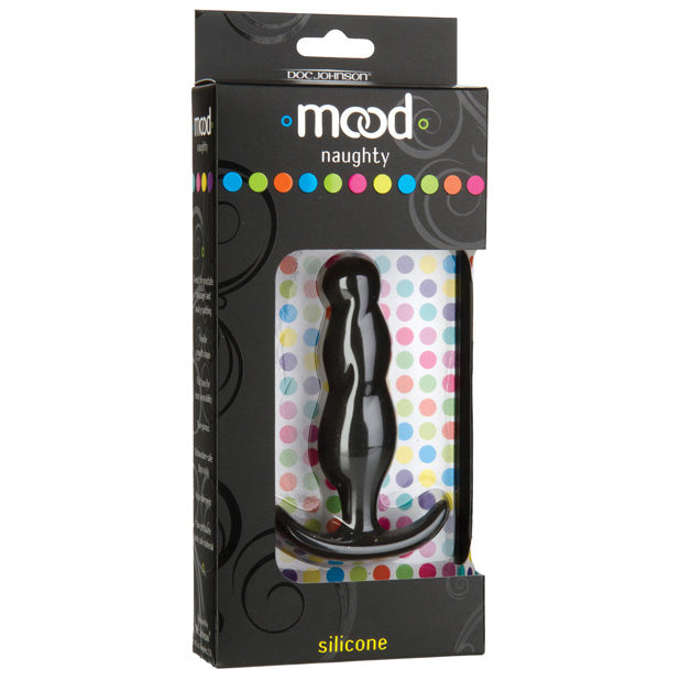 Doc Johnson - Mood Naughty 3 Butt Plug Medium (Black) Anal Plug (Non Vibration) Durio Asia